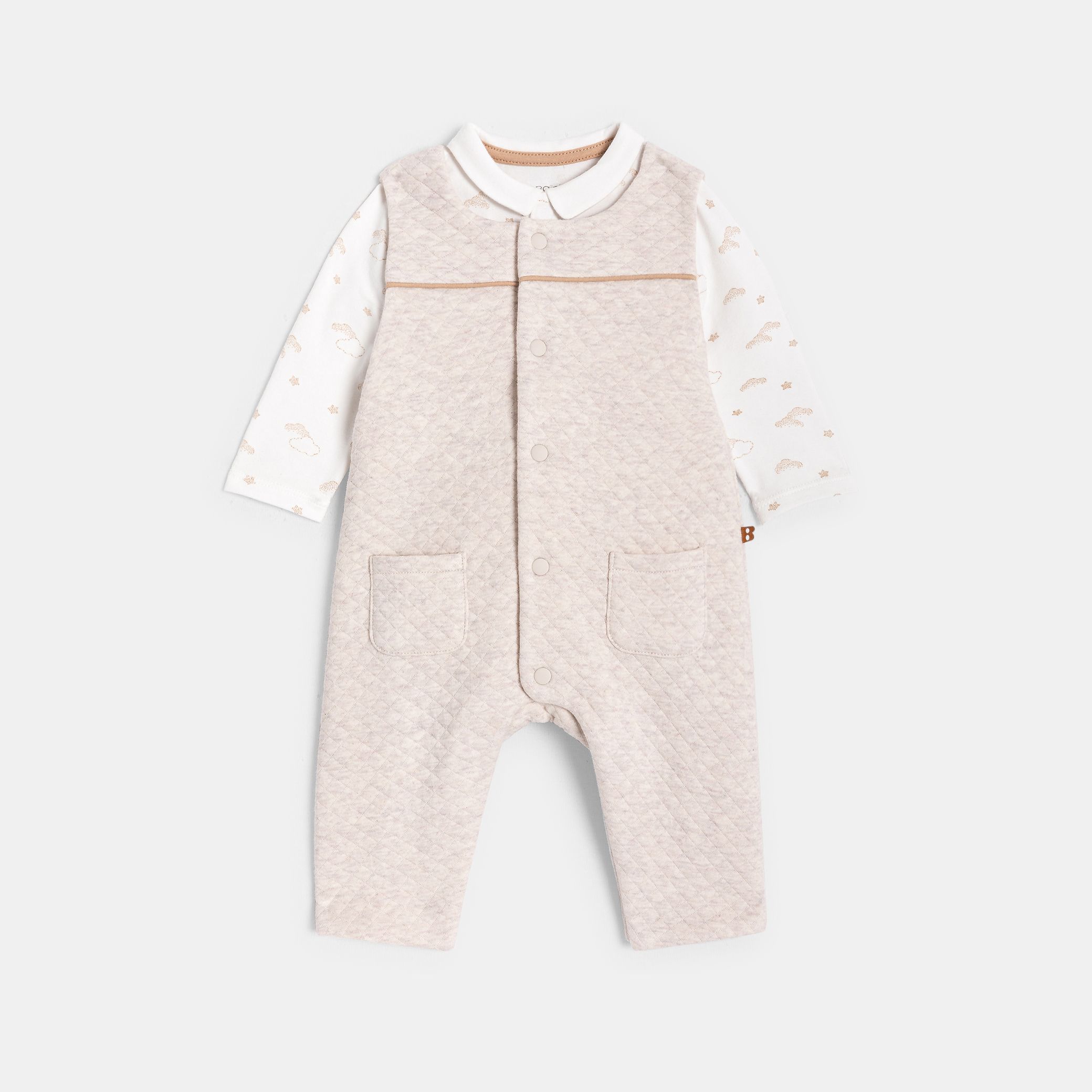 Bộ yếm kèm body cho bé trai